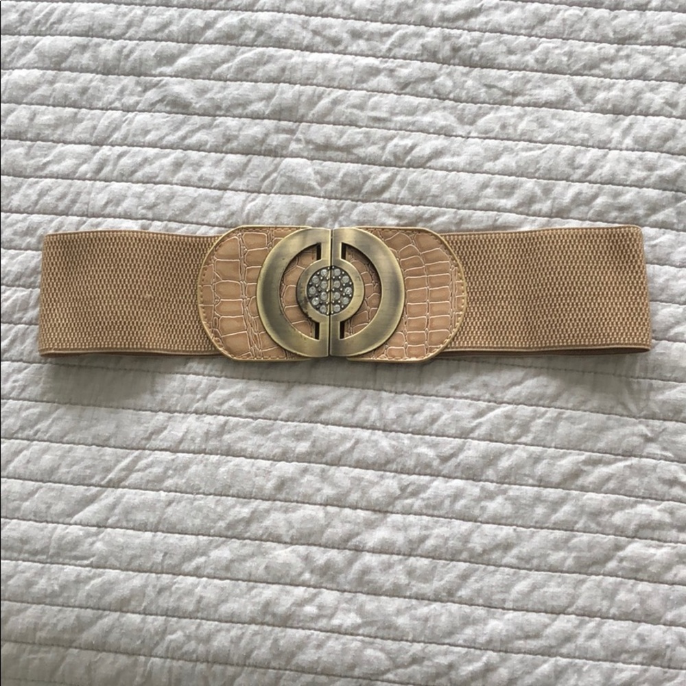 Snakeskin diamond encrusted belt